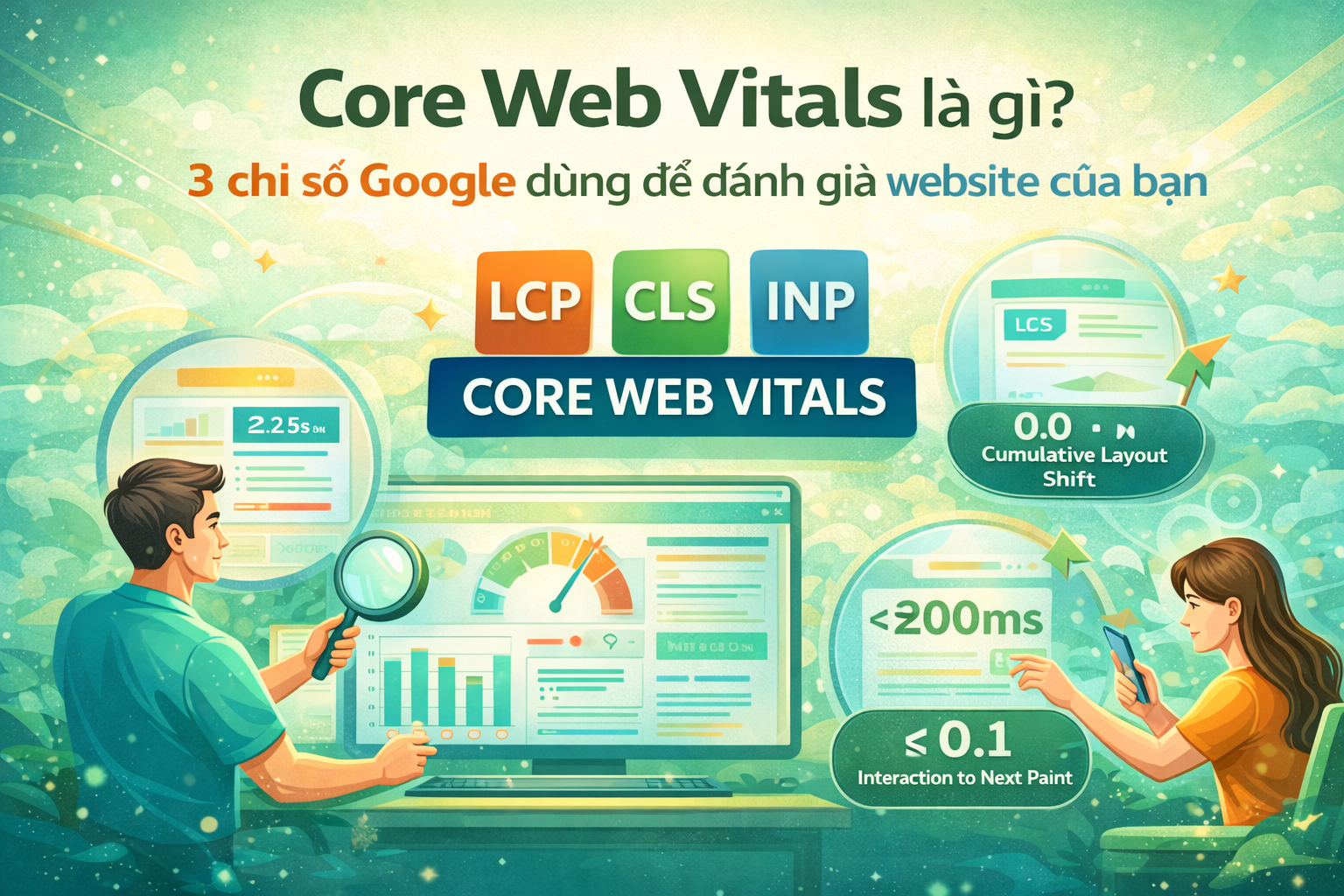 Core Web Vitals là gì? 3 chỉ số Google dùng để đánh giá website của bạn